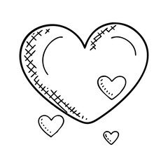 heart shape icon, heart shape vector illustration-simple illustration of heart shape, perfect for heart shape logos and icons