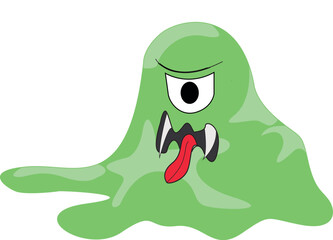 Illustration of vector graphic of germs, viruses, amoeba, bacteria which are evil, suitable for health and biology world.