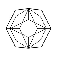 hexagon icon, hexagon vector illustration-simple illustration of hexagon, perfect for hexagon logos and icons