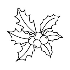 holly berry icon, holly berry vector illustration-simple illustration of holly berry, perfect for holly berry logos and icons