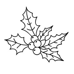 holly berry icon, holly berry vector illustration-simple illustration of holly berry, perfect for holly berry logos and icons