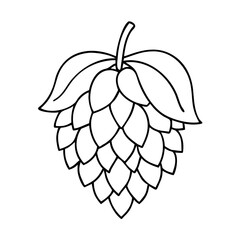 hops icon icon, hops icon vector illustration-simple illustration of hops icon, perfect for hops icon logos and icons