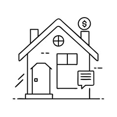 house icon icon, house icon vector illustration-simple illustration of house icon, perfect for house icon logos and icons
