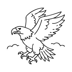 hunting bald eagle icon, hunting bald eagle vector illustration-simple illustration of hunting bald eagle, perfect for hunting bald eagle logos and icons