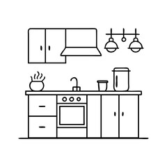 kitchen icon icon, kitchen icon vector illustration-simple illustration of kitchen icon, perfect for kitchen icon logos and icons