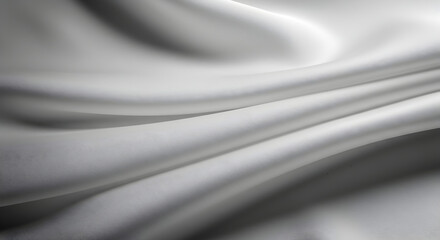 Fototapeta premium Smooth Silk Waves Of Graceful Fabric Texture With Gentle Light And Shadow
