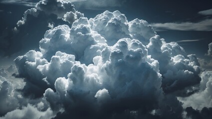 Naklejka premium Mesmerizing cloud formation against dark backdrop