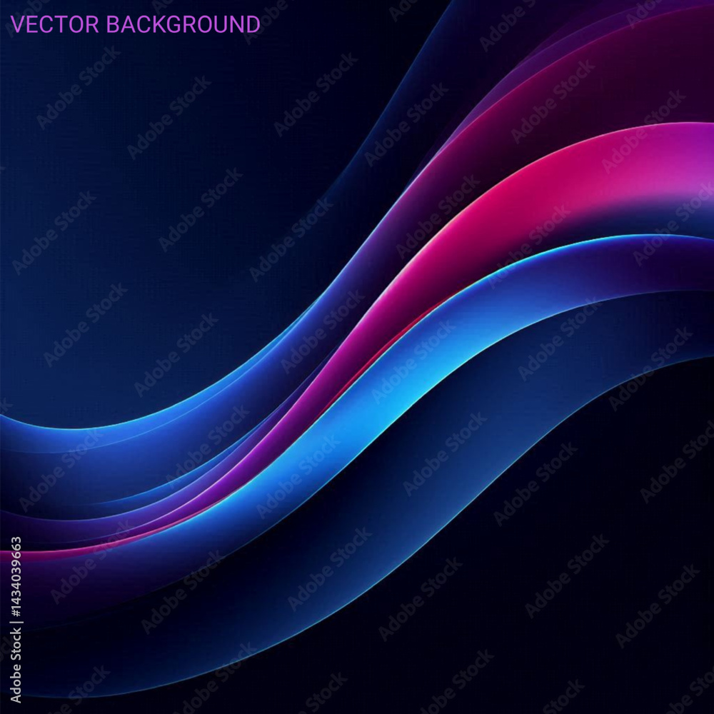 Poster modern background featuring smooth gradients transitioning between deep indigo and vibrant magenta h