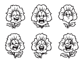 Line Art Foxglove Flower Elegant Hand Drawn Design 