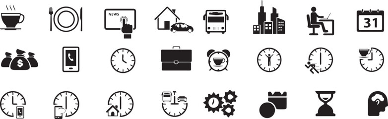 Drinking Coffee, Daily Routine, Invitation to Hang Out – Vector Set for Social Media, Marketing & Cafe editable vector 