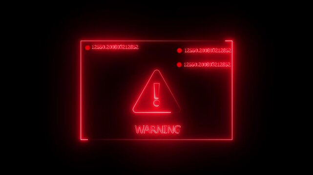  Warning hack security breach computer hacking warning message hacked with black background .  Program interface with warning message,,