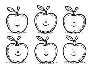 Minimalist cashew apple outline drawing for botanical design 