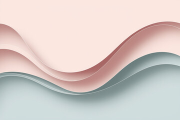Obraz premium A pink and blue wave with a green stripe