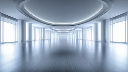 Obraz premium Modern Empty Office Corridor
