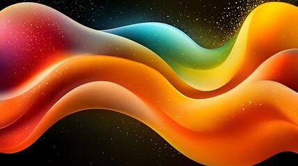 Colorful Abstract Wave Background. (14)