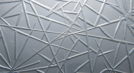 Obraz premium Silver Abstract Design Texture With Intersecting Linear Segments and Geometric Shapes