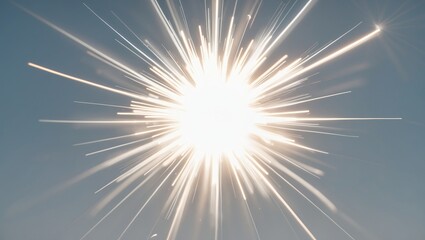 Obraz premium Radiant white light burst with lens flare effects