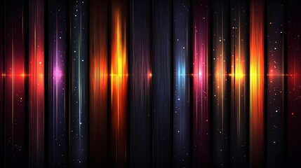 Colorful image of a rainbow with a black background. The rainbow is made up of many different colors, including red, orange, yellow, green, blue, and purple. The image has a dreamy