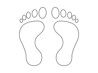 Foot vector icon for free download
