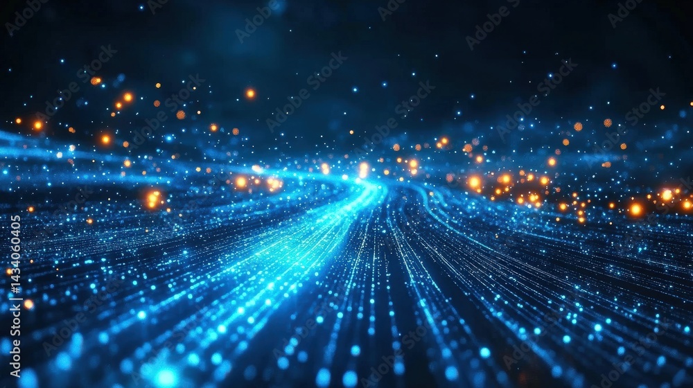 Poster digital flow network visualization