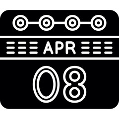 Obraz premium April 8 icon