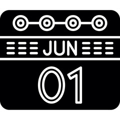 Obraz premium June 1 Icon