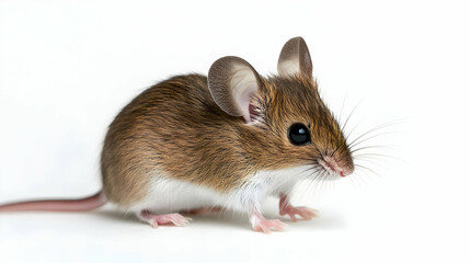 Small Brown Mouse Profile Portrait