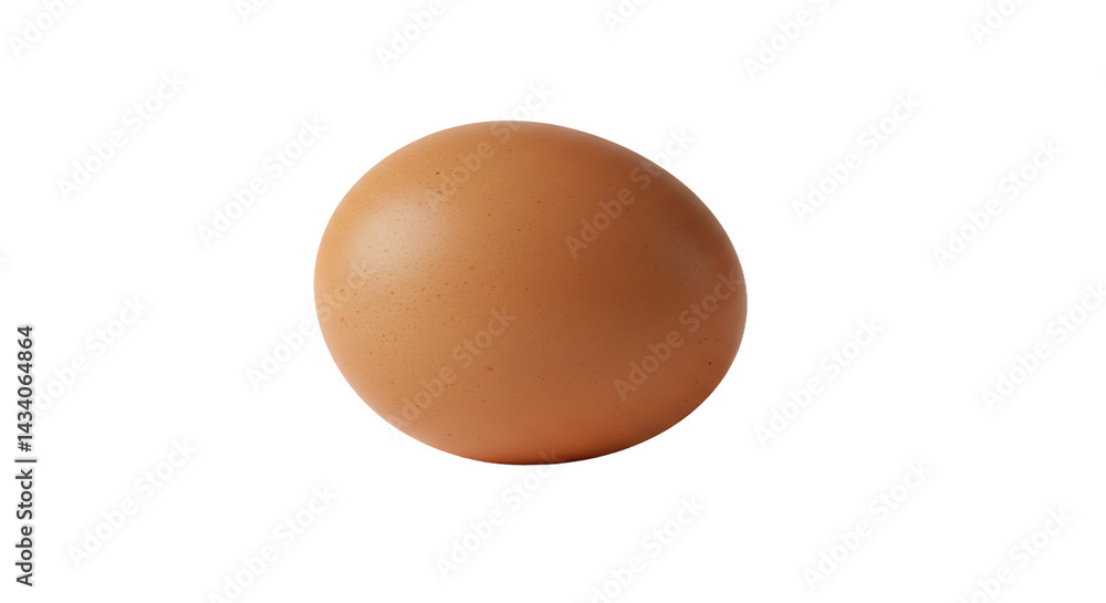 Poster a single brown chicken egg isolated against a black background in a studio setting close up view