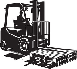 Forklift vector