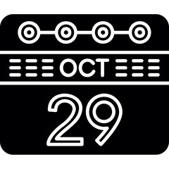 Obraz premium October 29 Icon