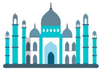 Elegant pack of six Indian monument illustrations with distinct domes and minimal lines. Great for cultural branding.