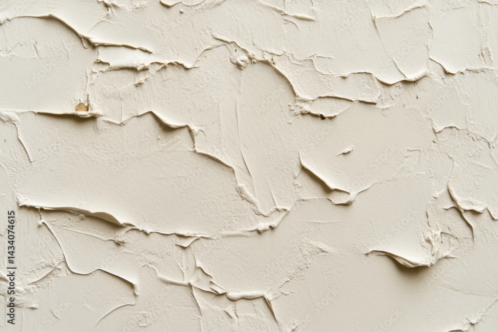 Poster a close-up of a white textured wall with irregular patterns and crevices
