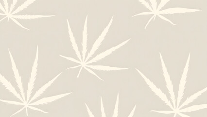 Cashmere leaves on dove-gray bone. Fabric-textured foliage meets organic veining for tactile elegance.