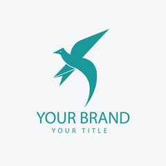Elegant Bird Logo - Minimalist, Soaring, Freedom-Inspired Brand Design

