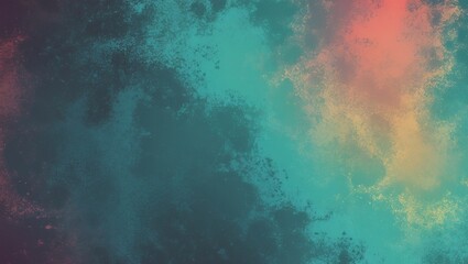 Obraz premium Teal retro grainy gradient summer background design