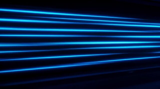 Abstract Blue Laser Light Streaks