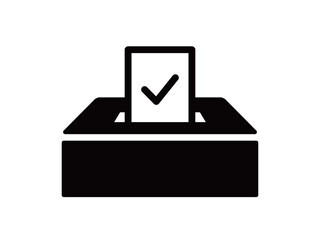 投票・選挙・アンケートのアイコン　投票箱　調査　イラスト　投票ボックス　参議院選挙　投票所　紙