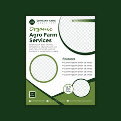 Agricultural Business Flyer Design Template Letter Size Print