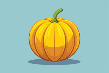 Illustration of yellow pumpkin Isolated