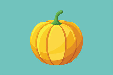 Illustration of yellow pumpkin Isolated