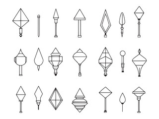 Plumb Bob line art simple sketch