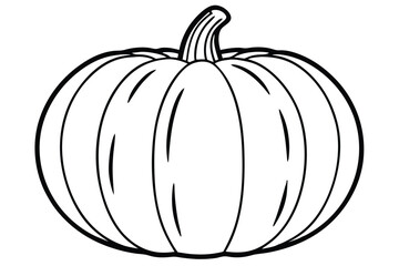 Illustration of yellow pumpkin Isolated