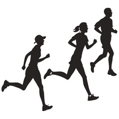 Running Silhouettes