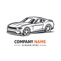 Sporty car logo design
