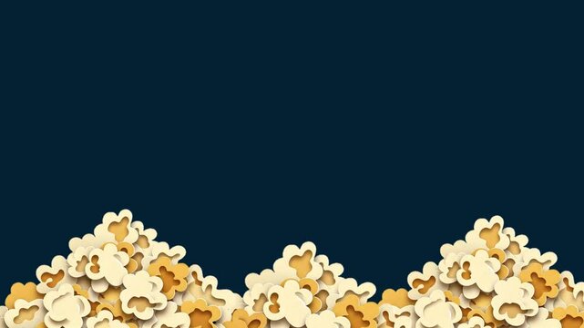  popcorn animated illustration