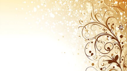 Floral Design with Grunge Background. (1)