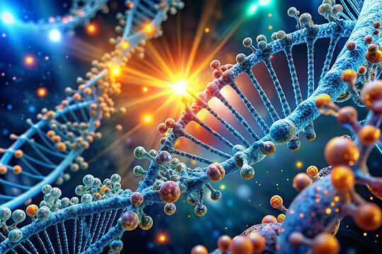 Gene Silencing via RNA Interference (RNAi) &ndash; Biotechnology Visualization of Genetic Regulation and Therapeutic Innovation.