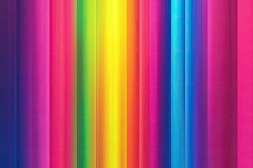 Obraz premium Rainbow Colored Vertical Lines Texture, Vibrant Abstract Background, Backdrop