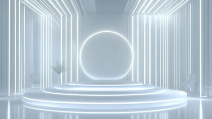 Fototapeta premium Modern Minimalist Showcase Platform