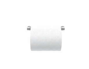 Toilet paper roll isolated on transparent background